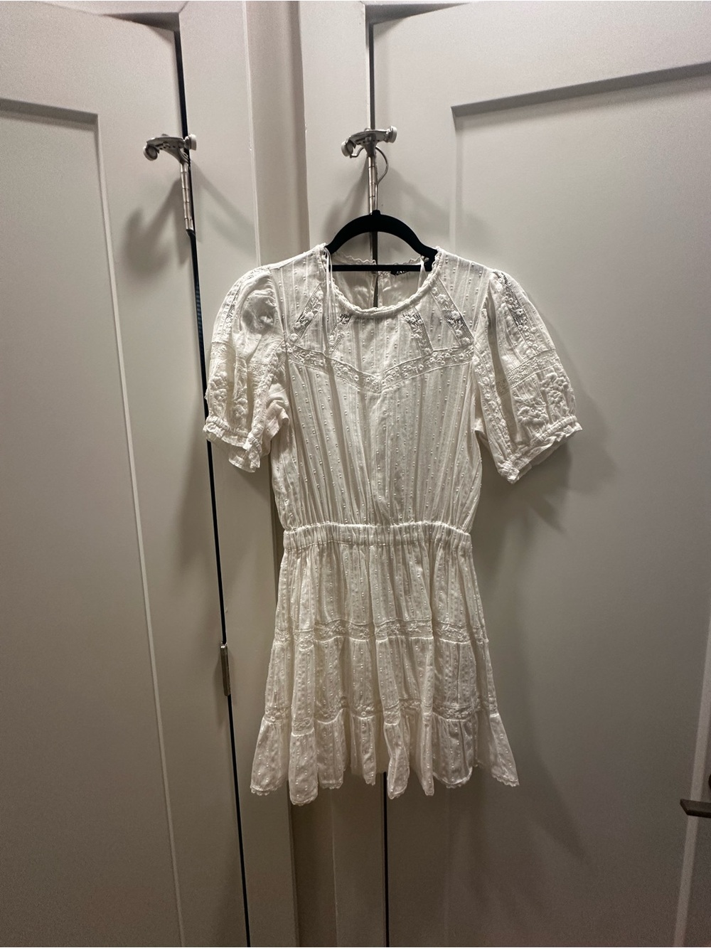 Zara White Eyelet Mini Dress